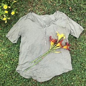 (🌸3 FOR $15 DEAL!) AEO Green Button-Up Tee